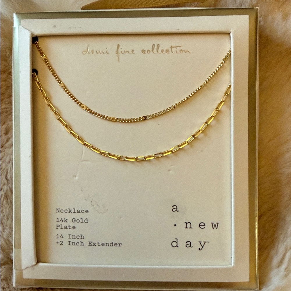 A New Day Gold-Tone Necklace Duo